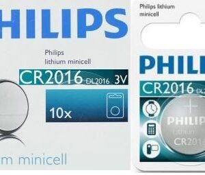 Philips Minicells Battery CR2016 Lithium Sold as