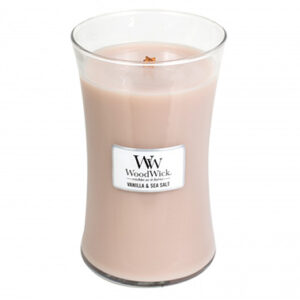 Woodwick Vanilla & Sea Salt Large Jar Retail Box