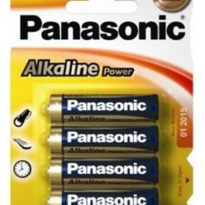 Panasonic Alkaline Power AA Batteries 4 Pack