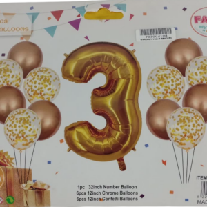 Casey 13pc Gold and White Balloon Set Nr.3