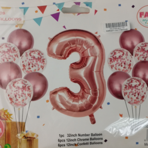 Casey 13pc Rose Gold and White Balloon Set Nr.3