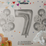 Casey 13pc Silver and White Balloon Set Nr.7