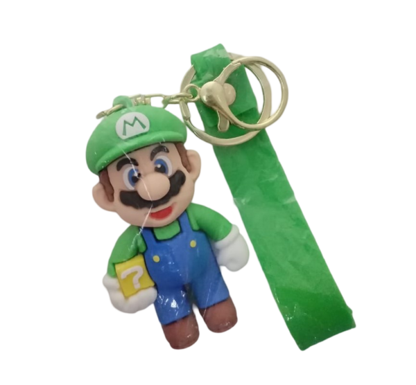 Casey Green Luigi Character Key Chain