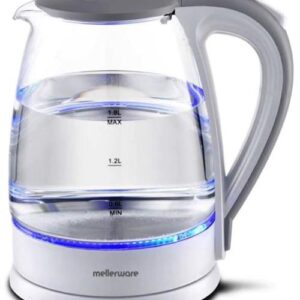 Mellerware 360 Degree Cordless Kettle Glass White