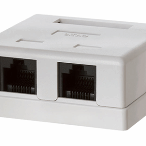 The Netix RJ45 double surface mount box comes
