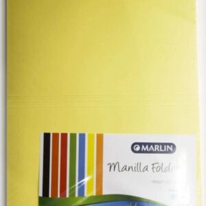 Marlin Flat Files Folders 100s Yellow are durable