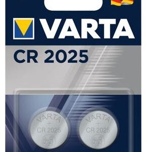 Varta CR2025 Lithium 2Pack Coin Cell Battery