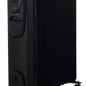 Alva 13 Fin Oil Filled Heater Glossy Black