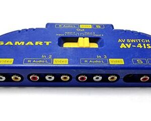 Geeko 4 Way RCA Splitter with 4 Way Audio
