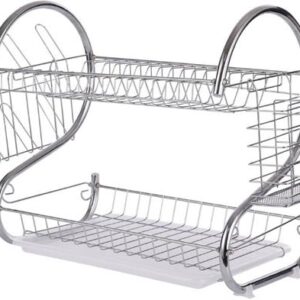 Casey 2 Layer 43cm Stainless Steel Large Dish