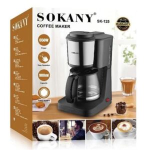 Sokany Black And Silver 900ml Coffee Maker