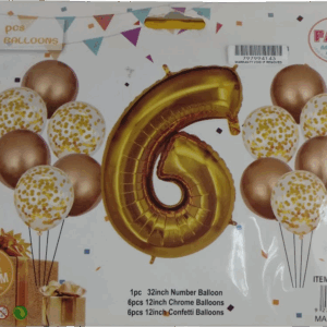 Casey 13pc Gold and White Balloon Set Nr.6