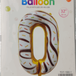 Casey 102cm Donut Balloon Number 0