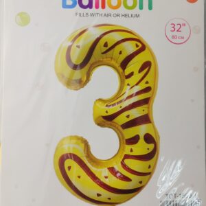 Casey 102cm Donut Balloon Number.3 Retail