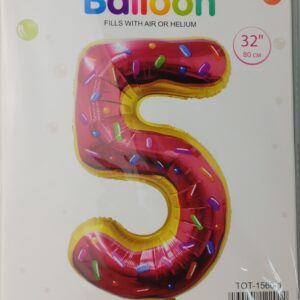 Casey 102cm Donut Balloon Number.5 Retail