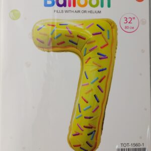 Casey 102cm Donut Balloon Number.7 Retail