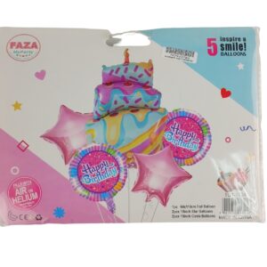 The Casey 5pc Pink and Blue Themed Birthday