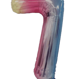 Casey 102cm Rainbow Balloon Number.7 Retail