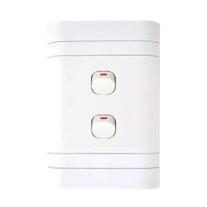 Lesco Flush Cover with 2 Lever 2 Way Switch