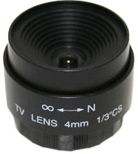 Securnix Lens 4MM FIXED, Retail Box , No Warranty