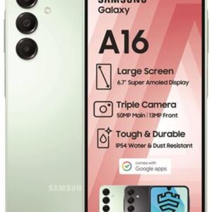 The Samsung Galaxy A16 features a vibrant 6.7