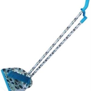 Totally Long Broom and Stand Up Dustpan Set White