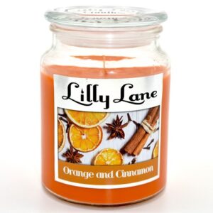 Lilly Lane Orange and Cinnamon Scented Candle