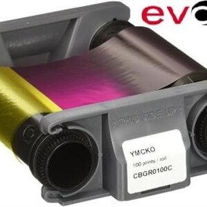 Evolis YMCKO Card Printer Colour Ribbon for 100