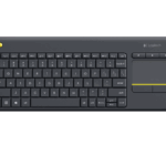 Logitech K400+ Wireless Touch Keyboard features a