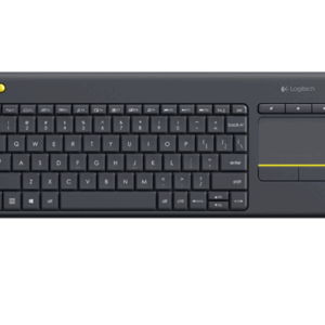 Logitech K400+ Wireless Touch Keyboard features a