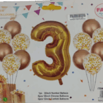 Casey 13pc Gold and White Balloon Set Nr.3