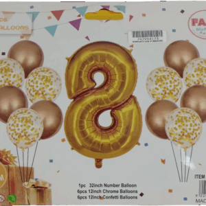 Casey 13pc Gold and White Balloon Set Nr.8