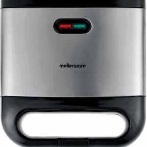 Mellerware 800W 2 Slice Non-Stick Black Sandwich Maker