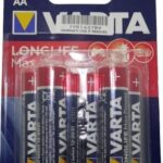Varta LongLife Max Power Alkaline 6 Pack AA Battery
