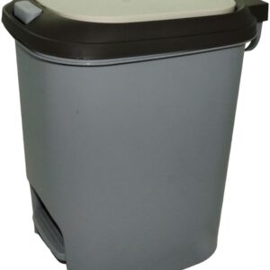 Casey 15 Litre Step On Pedal Waste Bin Grey
