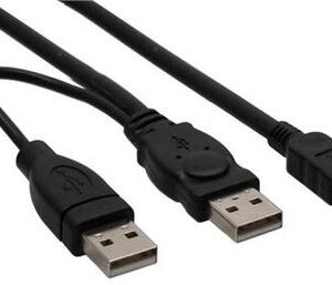 Digitech Dual USB & Mini USB Charger Black