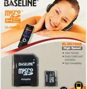 Baseline 16GB MicroSDHC CL10 Memory Card