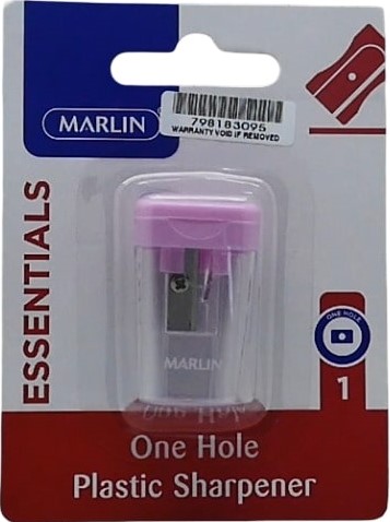 MARLIN SHARPENER 1 HOLE W.CONTAINER PINK