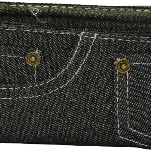 Brainware Black Denim Pencil Case