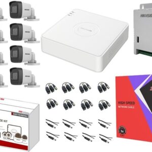 Hikvision 8 Channel DVR 2MP Camera 100M Cat6 Cable CCTV Kit