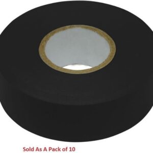 ELLIES PVC INSULATION TAPE 10M BLK 10PK