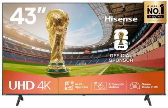 Hisense 43 Inch A6Q UHD Smart LED TV