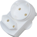 Noble 2 Pin Single European And Round Schuko Adaptor