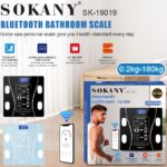 Sokany 180KG Bluetooth Bathroom Scale Blue