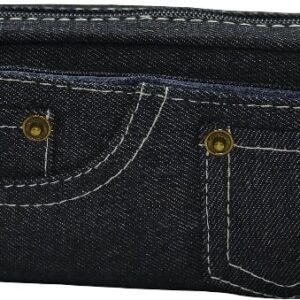 Brainware Dark Blue Denim Pencil Case