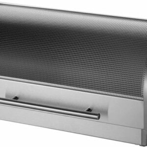 Totally Glass Top Stainless Steel Bread Bin