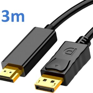 UniQue 3 Meters 4K UHD DisplayPort To HDMI Cable