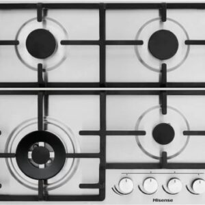 Hisense 60cm Stainless Steel 4 Burner Gas Stove